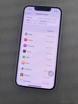 iPhone 13 Mini 128 GB - 91% kapacita baterie - 5