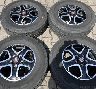 Alu 6x16 5x130 ET68 pneu 225/75/16C - 5