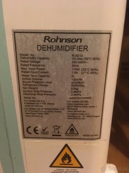 Odvlhčovač vzduchu Rohnson R9212 - 5