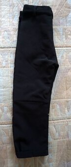 Dětské černé zateplené softshellové kalhoty v.110 - 5