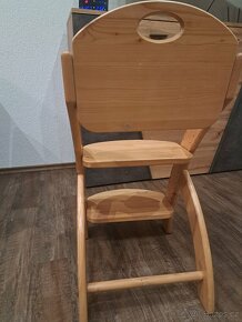 Rostoucí židle Domestav, model Klára z přírodního dřeva. - 5