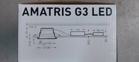 Stropní designové LED svítidlo Trilux Amatris G3 NOVÉ - 5