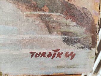 OBRAZ OLEJ NA PLÁTNĚ MALÍŘ VLADIMÍR TVRDÍK - 5