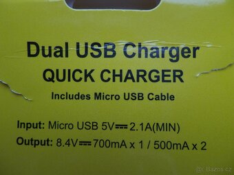 Panasonic - duální rychlo nabíječka  a 2x baterie 2000mA - 5