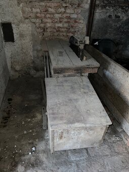 stará, rustikální stolní pila (cirkulárka) - 5