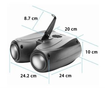 Led Double Efekt Aiship--Sound /Program Mode--Nový - 5