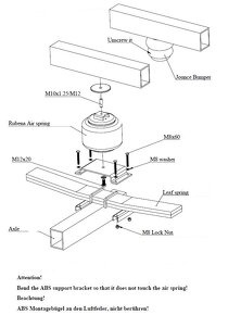 Přídavné vzduchové pérování Renault Master/Opel Movano - 5