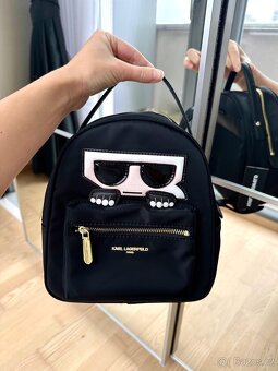 KARL LAGERFELD KRÁSNÝ BATOH MALÍ - 5