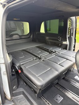 Spací set trojsedačka černá kůže Mercedes V-klasse W447 - 5