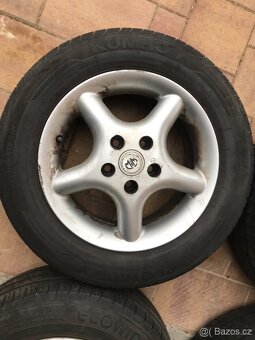 Alu kola 15” 5x112 a letní pneu 195/65/R15 - 5