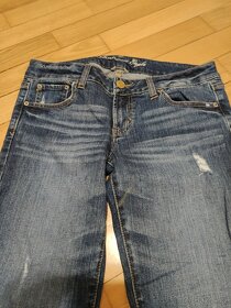 Modré dámské džíny American Eagle - 5