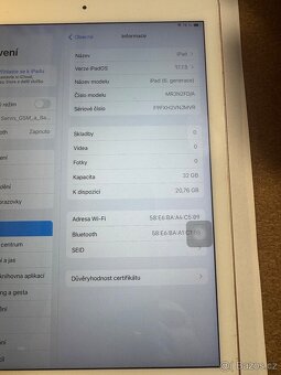 Apple iPad 6 gen A1893 32gb s kabelem  Cena 2699kč - 5