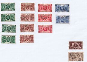 Staré poštovní známky Anglie král George V Jiří 5. - 5
