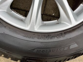 4x alu disky FORD 5x108 R16, zánovní zimní pneu - 5
