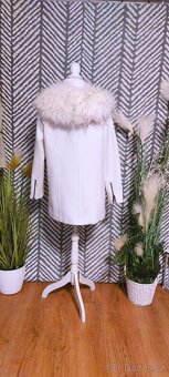 BÍLÝ KABÁTEK - MANGO vel. M + LUXUSNÍ LÍMEC - 5