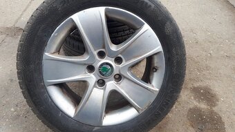 Alu kola Skoda 205/55/16 roztec 5×112 - 5