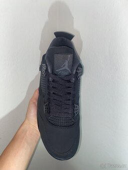 Tenisky Jordan 4 Black Cat- vel. 43, NOVÉ - 5