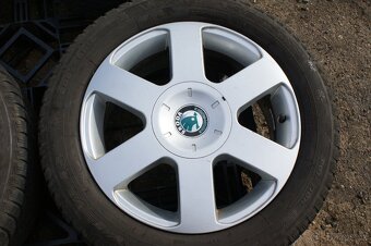original alu kola Skoda 5x112 take VW Audi Seat zimni pneu - 5