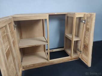 Koupelnová teaková skříň - 5