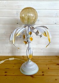 Stará kovaná romantická stolní lampa - 5