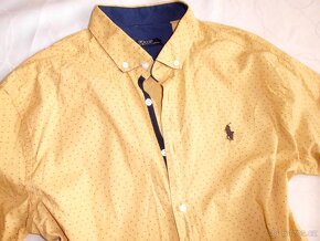 Ralph Lauren pánska slim košeľa roll up rukáv M - 5
