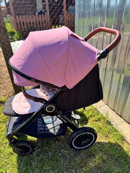 Golfový kočárek Petitee&Mars Street+ Air Black Rose Pink - 5