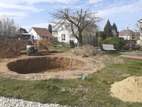 Kanalizace -Zemní a vykopové práce,vrtaní na sloupky 30cm ši - 5