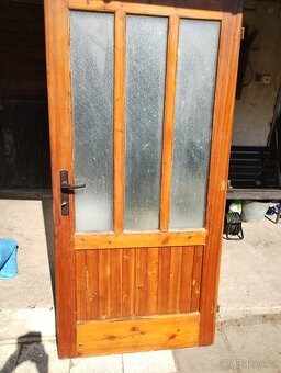 Právě dveře 90 cm masivní - 5