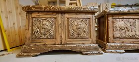 Drevená komoda "Lovecke motivy"V-80,Š-120,hl-45cm - 5