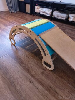 Montessori houpačka COMFORT + Skluzavka 2v1 ByVici - 5