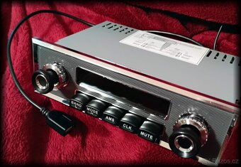 Veteránské retro autorádio NOVÉ, BT+USB MP3+RDS - 5