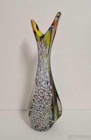 Luxusná umelecká váza z hútneho skla - 5