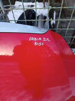 Skoda Fabia 2 facelift - přední kapota - 5