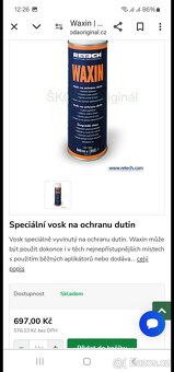 Waxin - Speciální vosk na ochranu dutin - 5
