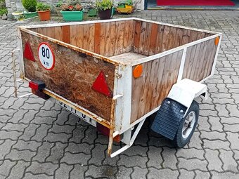 Karka přívěsný vozík s doklady, 400Kg 1,48m x1,11, NOVÁ STK - 5