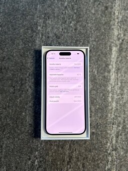 IPhone 15 Pro 128GB, jako NOVÝ, ještě v ZÁRUCE - 5