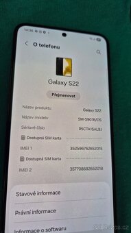 Samsung Galaxy S22 8GB/256GB + Pouzdro - 5
