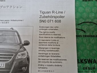 spoiler (kryt) pod přední nárazník VW Tiguan R-Line 082007-0 - 5