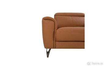 Kožená pohovka – jako nová, moderní design, 203 cm –pod 5000 - 5