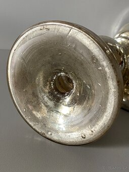 svícen skleněný svícen svícny staré skleněné svícny - 5