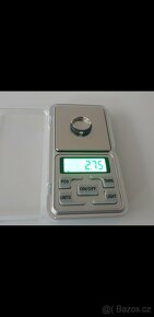 Prsten s diamantem a 50 safíry - 5