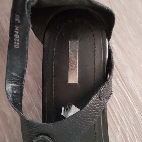 Geox černé letní kožené sandále, 38 - 5