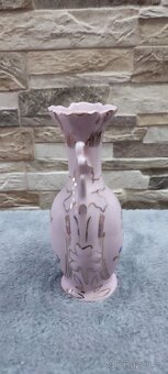 Růžový porcelán,vázička,Chodov - 5