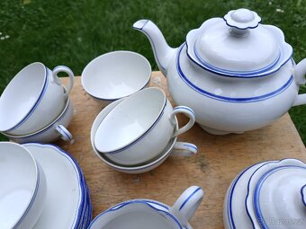 Sada Czechoslovakia modry porcelan - 5