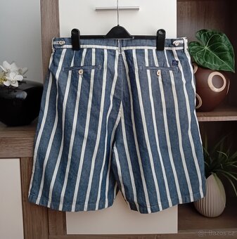 Zara pánské šortky vel. L/XL bavlna + len - 5
