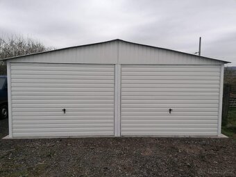 Plechová garáž 6x5m - 5