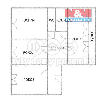 Prodej bytu 3+1, Krnov, ul. Rooseveltova - 5