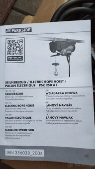 Elektrický lanový naviják Parkside - 5