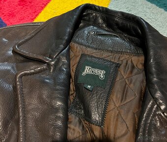 HARVEST PÁNSKÁ KOŽÁRNA-KOŽENÁ BUNDA 100% LEATHER -TEPLÁ - 5