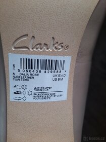 Kožené lodičky značky Clarks - nenošené - 5